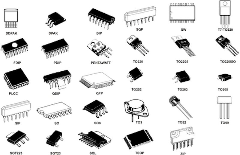 SMD/SMT Component Packages: sizes, dimensions, details