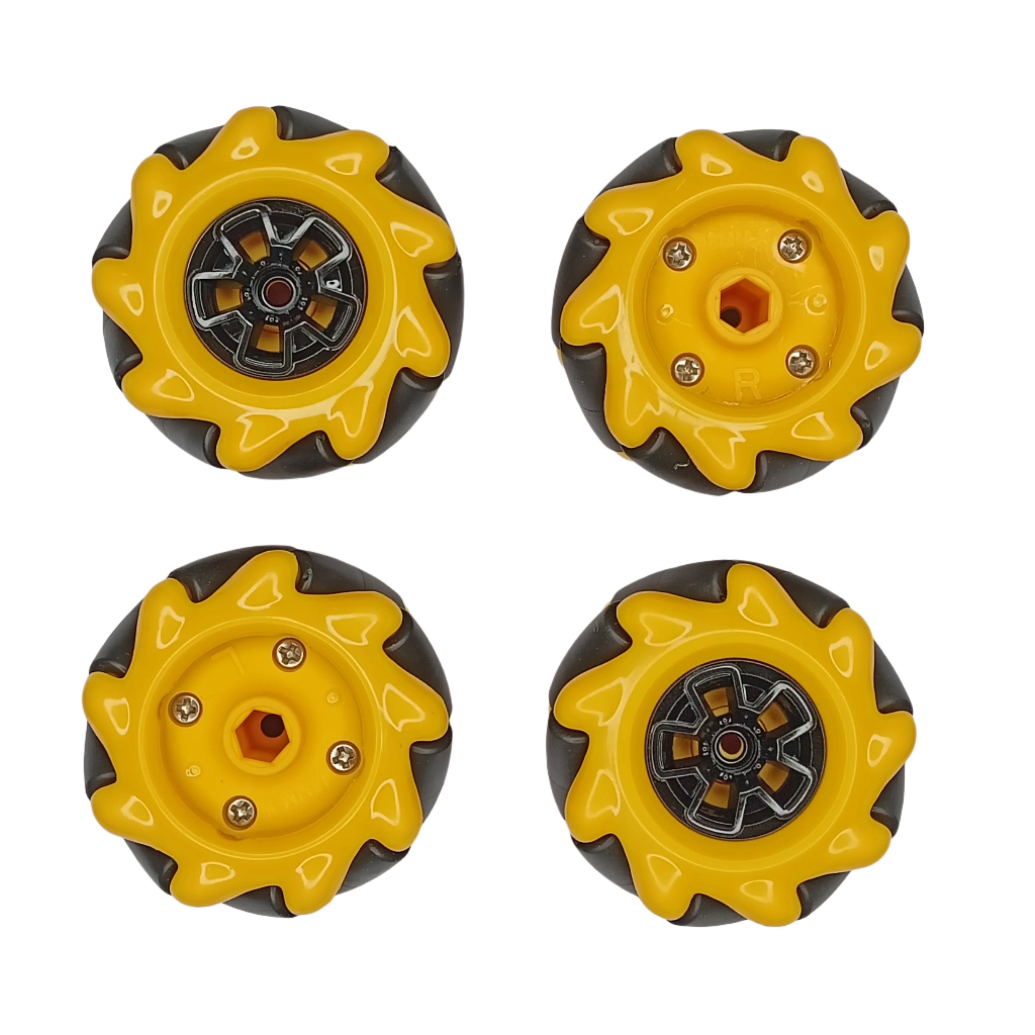 48mm Mecanum Wheel Set for BO Motor (Set of 4) with Coupler 