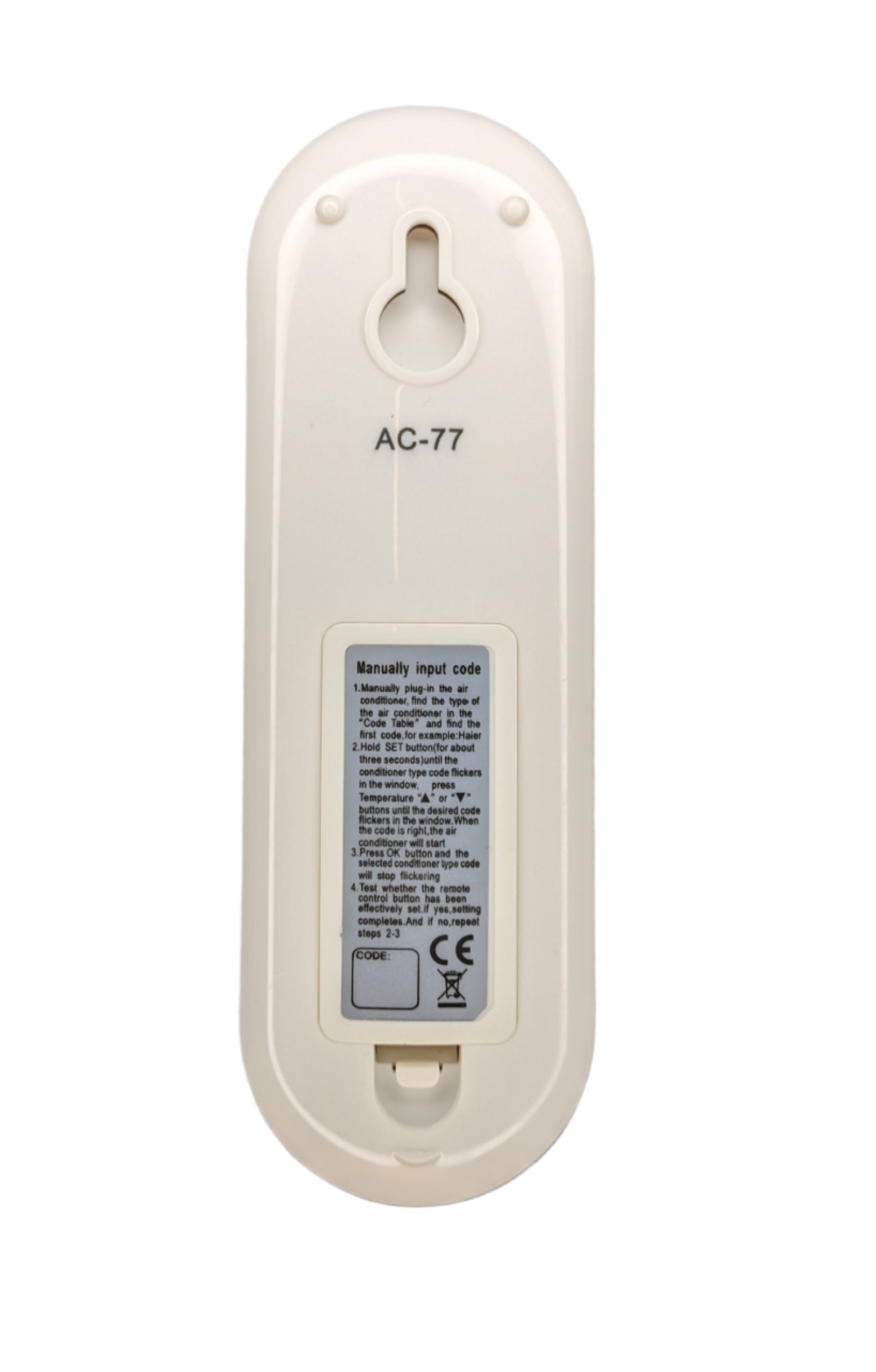 AC Remote Model AC 77 Universal 