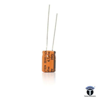 KELTRON 4.7 uF/250 V Radial Electrolytic Capacitor