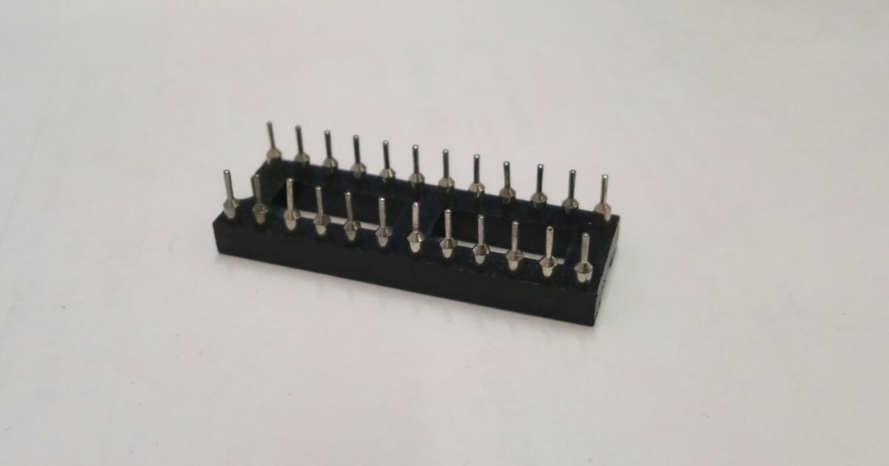 Wide Dip Socket IC Adapter Solder Type IC Base Round Pin