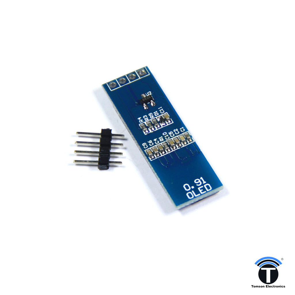 128×32 Blue OLED Display Module with I2C/IIC Serial Interface