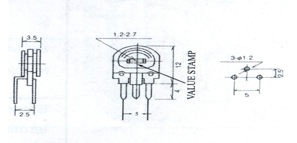 Vertical Carbon Film Trimmer Potentiometers